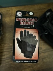 Rothco Armored Hard Back Duty Gloves Military Black Tactical Glove 2 Pairs Large