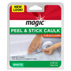 American Tub/Floor Peel and Stick Caulk, 1-1/4″ X 5′ (3.1Cm * 1.5M) , (1