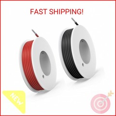 24 awg Silicone Electrical Wire Cable 2 Colors (30ft Each) 24 Gauge Hookup Wires