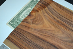 Santos Rosewood Raw Wood Veneer Sheet 9 x 14 inches 1/42nd M5940-21