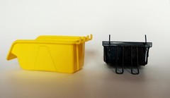 WallPeg Storage Pegboard Bins – Plastic Pegboard Peg Hook Organizer Bin Kit