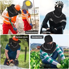 4 Pcs Hard Hat Sun Shade Full Brim Mesh Balaclava Neck Sun Protection 2 Pack