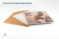 12.5X12.5 Inch Insert Pads for 12″ LP Record Mailers, 1/8″ Thick Corrugated Car
