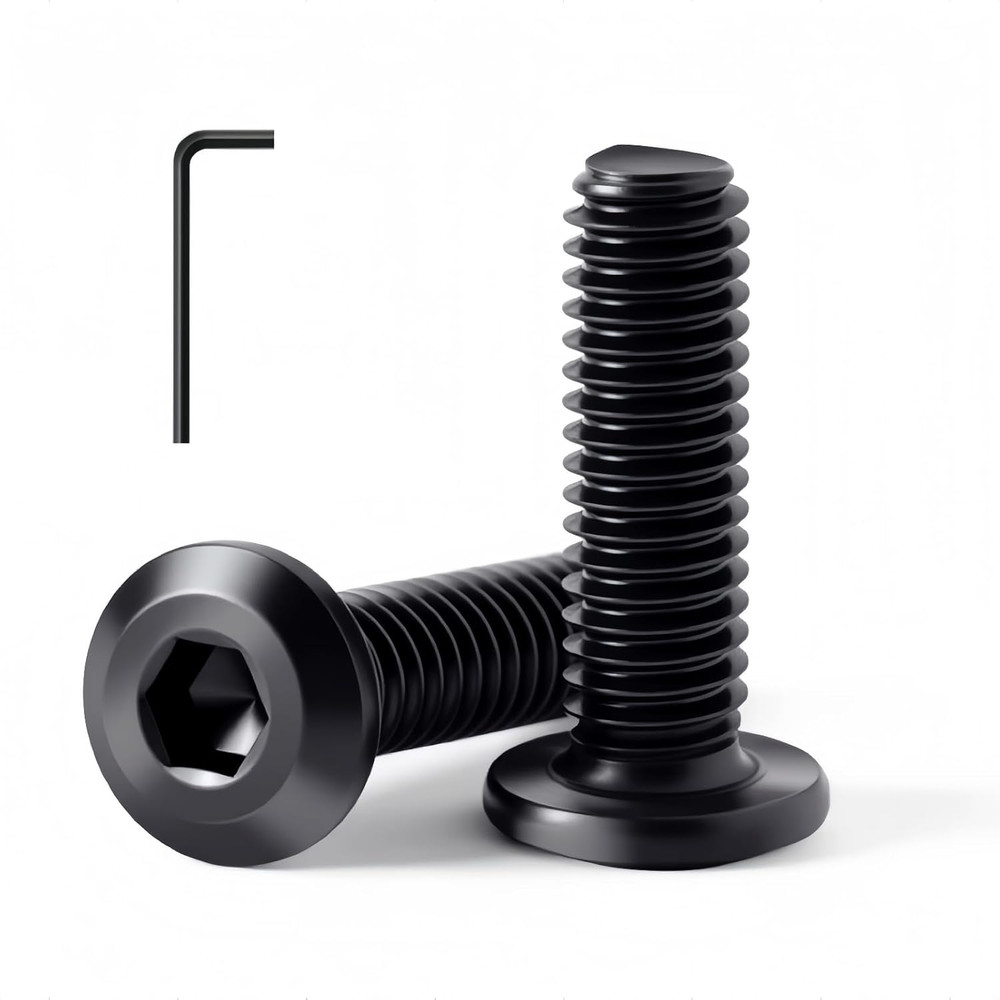 1/4-20 X 1 (30 Pack) Flat Head Hex Socket Cap Screws Bolts, Black Oxide 304 Stai