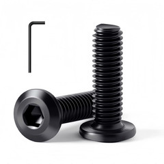 1/4-20 X 1 (30 Pack) Flat Head Hex Socket Cap Screws Bolts, Black Oxide 304 Stai