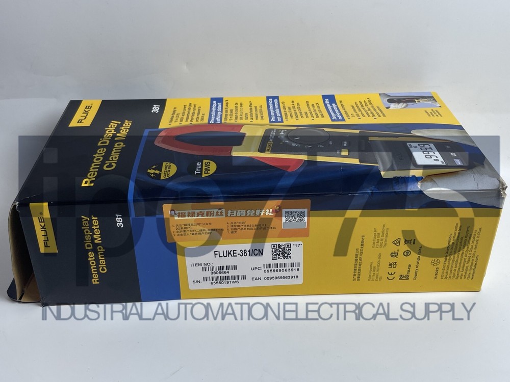Fluke 381 Remote Display True RMS AC/DC Clamp Meter with iFlex NEW