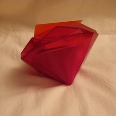 Post-it Pop-up Notes 3M Red Diamond Shape Dispenser for 3×3 Discontinued Rare