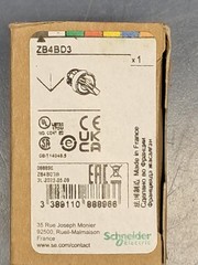 Lot of 20 Schneider Electric – ZB4BD3 – 22mm Push Button – 3 Position – Black