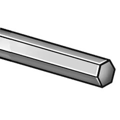 Hex Rod, Steel, 1018, 1 1/4 In Hex X 1 Ft, 18H1.25-12