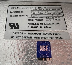 peerless lo-slope jet unit cooler refrigeration evaporator