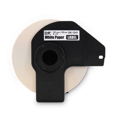 Brother DK1241 4 in. x 6 in. Die-Cut Shipping Labels – White (200 Labels/RL) New