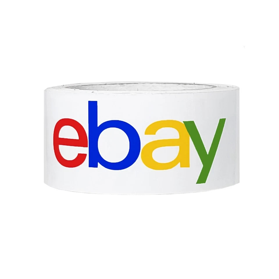 EBAY LOGO PACKAGING TAPE rolls 2″x75 yds FREE SHIPPING 😯