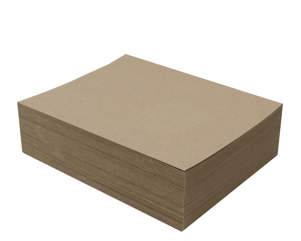 100 Sheets Chipboard 8.5 x 11 inch – 30pt Medium Weight Brown Kraft Cardboard