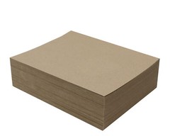 100 Sheets Chipboard 8.5 x 11 inch – 30pt Medium Weight Brown Kraft Cardboard