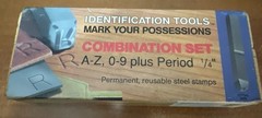 Young Bros. Identification Tools A-Z & 0-9 reusable steel stamps Combo Set 1/4″