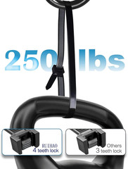 Extra Long Zip Ties 48 Inch Black Large Cable Ties Heavy Duty Outdoor Use 250 L