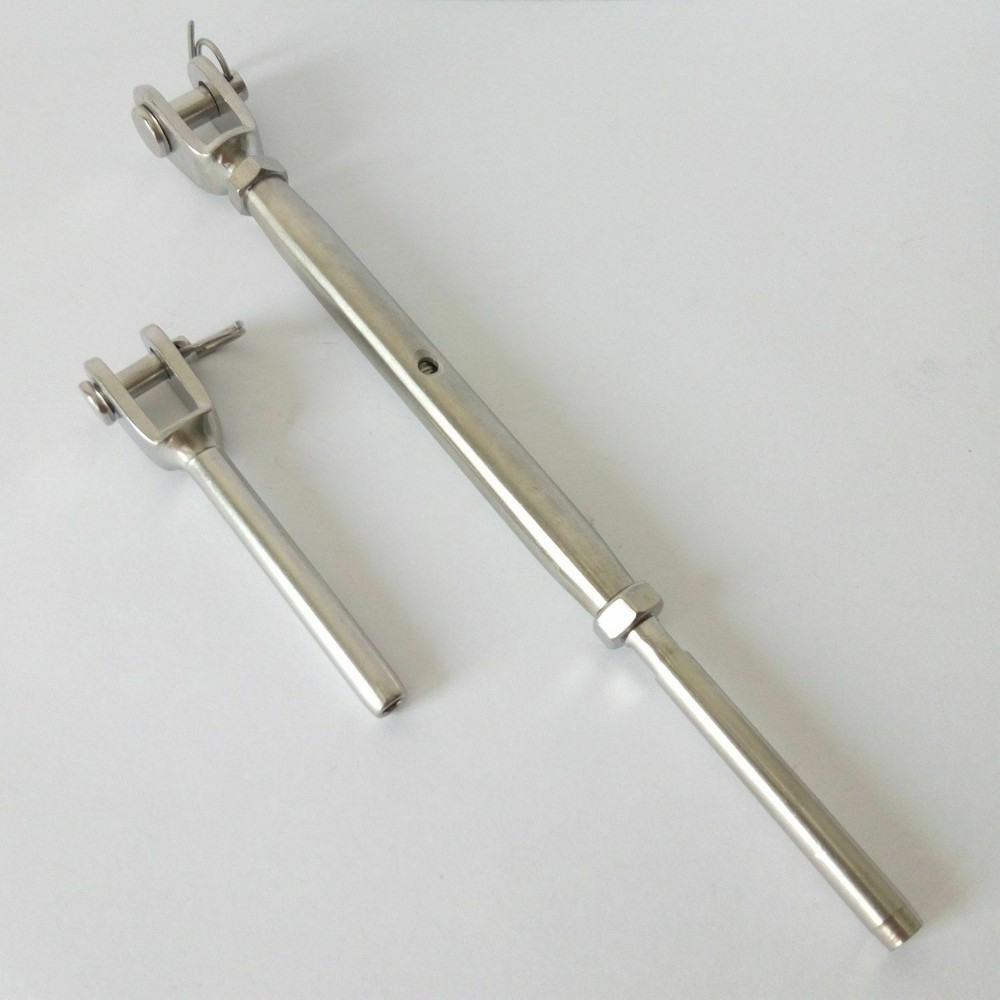 T316 Stainless Steel Swage Fork Turnbuckle Terminal Set – 1/8″ Cable Railing