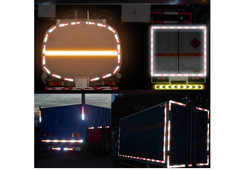 2in x 160ft Reflective Tape Red White DOT C2 Safety Trailer Truck Tape
