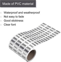 1-20000 Self Adhesive Labels Consecutive Number Inventory Stickers Waterproof