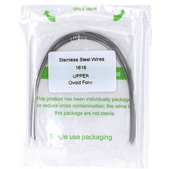 1×Dental Ortho Stainless Steel Rectangular Arch Wire Ovoid Form 16×16 Upper