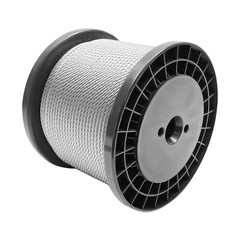 1/4 inch Stainless Steel Cable 300FT T304 7×19 Steel Wire Rope Aircraft Cable