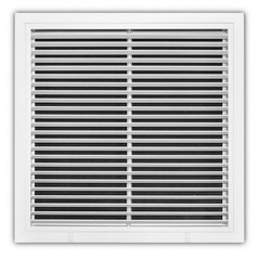 Everbilt 20 in. X 20 in. Aluminum Fixed Bar Return Air Filter Grille in White