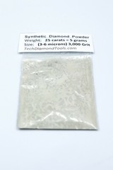 TechDiamondTools Diamond Powder 3,000 Grit 3-6 Microns, 25 cts = 5 Grams