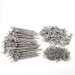 50* 3/16″ T316 Stainless Steel Cable Railing Hardware Turnbuckle Tensioner Kit