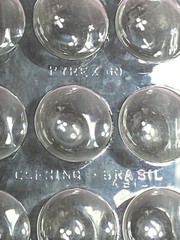 Pyrex Science 9 Well Depression Glass Spot Plates 722085 Vintage Brazil Corning