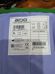 ARJO 4 POINT CLIP SLING PADDED LEGS LARGE 600LBS PART#MAA4100M-L-L1 NEW