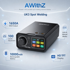 AWithZ 10000mAh Battery Spot Welder 100 Gears Knob Adjustable for 18650 DIY