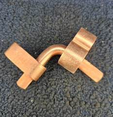 Copper Compression Connector, Ground Rod to Grid, 2 AWG (STR) 250 KCMIL