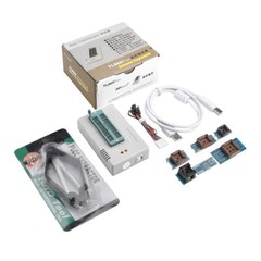 TL866II Plus Programmer TL866 USB EPROM EEPROM 7 Adapters Socket Extractor Suie
