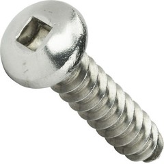 #14 Square Drive Pan Head Sheet Metal Screw Self Tap Stainless Steel All Lengths