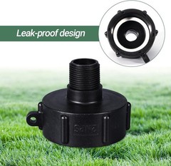 275 330 2″ NPS IBC Tote Adapter, Food Grade IBC Tote Fittings Water Hose Male…