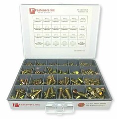 429 Piece Grade 10.9 Metric Flange Bolt & Flange Nut Assortment Kit Yellow Zinc