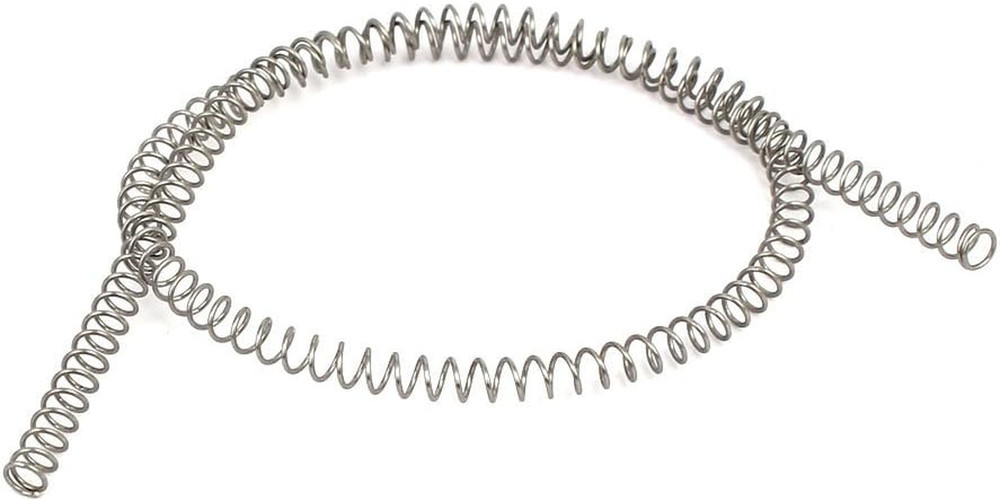 0.4mmx4mmx305mm 304 Springs Stainless Steel Compression Springs Silver Compressi