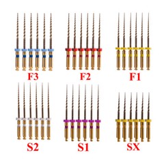 6pcs Endodontic Dental Endo Files Rotary NITI Files X-Pro Gold Taper 21/25/31MM