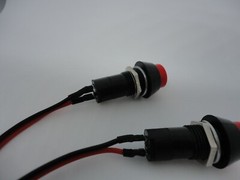 2Pcs Pack Lot 12mm 12V Momentary Round Red 2 Pin Power Button Switch Reset Cable