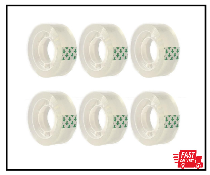 Clear Transparent Tape Rolls 3/4″ x 1000″ Dispenser Refill 6 Tape Rolls Scotch