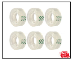 Clear Transparent Tape Rolls 3/4″ x 1000″ Dispenser Refill 6 Tape Rolls Scotch