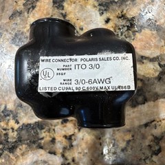 NSI ITO-3/0 Insul-Tap Wire Connectors, White, 3/0-6 AWG, Qty 6