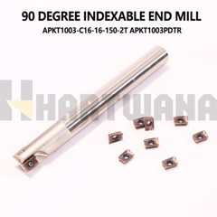 End Mill Holder 16mm 2 Flute Indexable Square Shoulder APKT Insert APKT1003PDTR