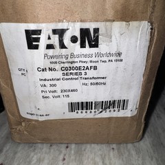 EATON C0300E2AFB 300VA Industrial Control Transformer New Old Stock