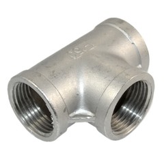 1″ 1 inch in NPT Tee T 3 way Female Thread Pipe Fitting Stainless Steel SS 304