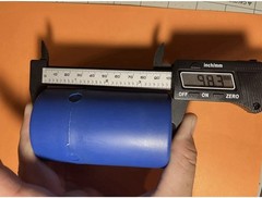 Lg LEAD VIAL PIG – Lead Lined Material Storage/Shipping Container – USED 2.15lbs