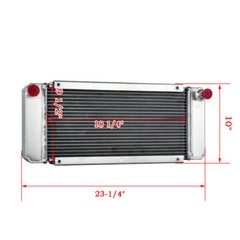 4-Rows Radiator For Bobcat Skid Steer Loader Kubota Diesel 443 453 463 543 553