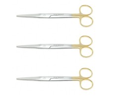 3 German TC Super Cut Mayo Dissecting Scissors Straight 5.5″ Surgical Instrument