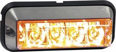 Luz Estroboscopica Led Ambar De 5 Pulgadas Ip67 Impermeable Y Duradera