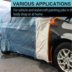 LAUCO MAXIFILM 20ft x 250 ft Roll of Blue Overspray Paintable Plastic Sheeting